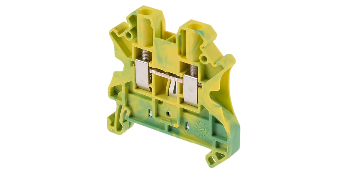 Product image for Din rail terminal block,UT4 PE,yel/grn