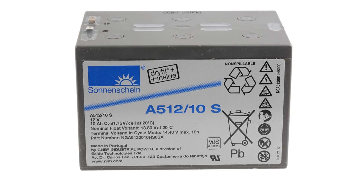 Product image for Sonnenschein NGA5120010HS0SA Lead Acid Battery - 12V, 10Ah