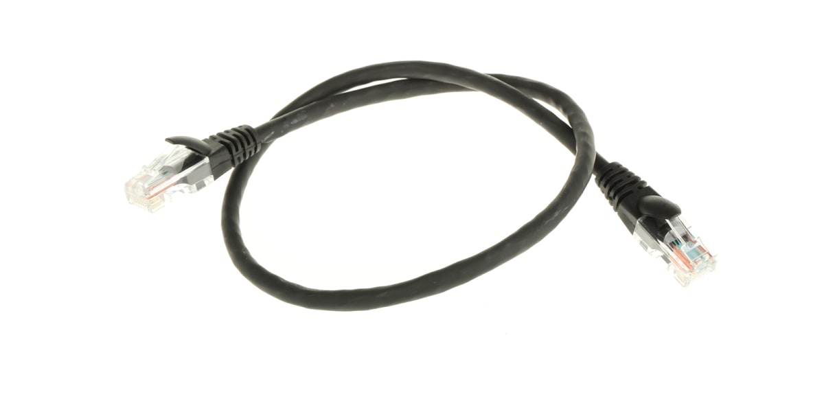 Product image for Patch cord Cat 5e UTP LSZH 0.5m Black