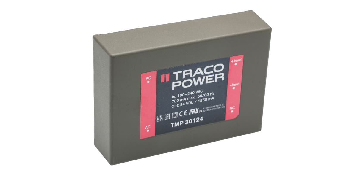 Product image for PCB mount power supply,TMP, 24V 30W