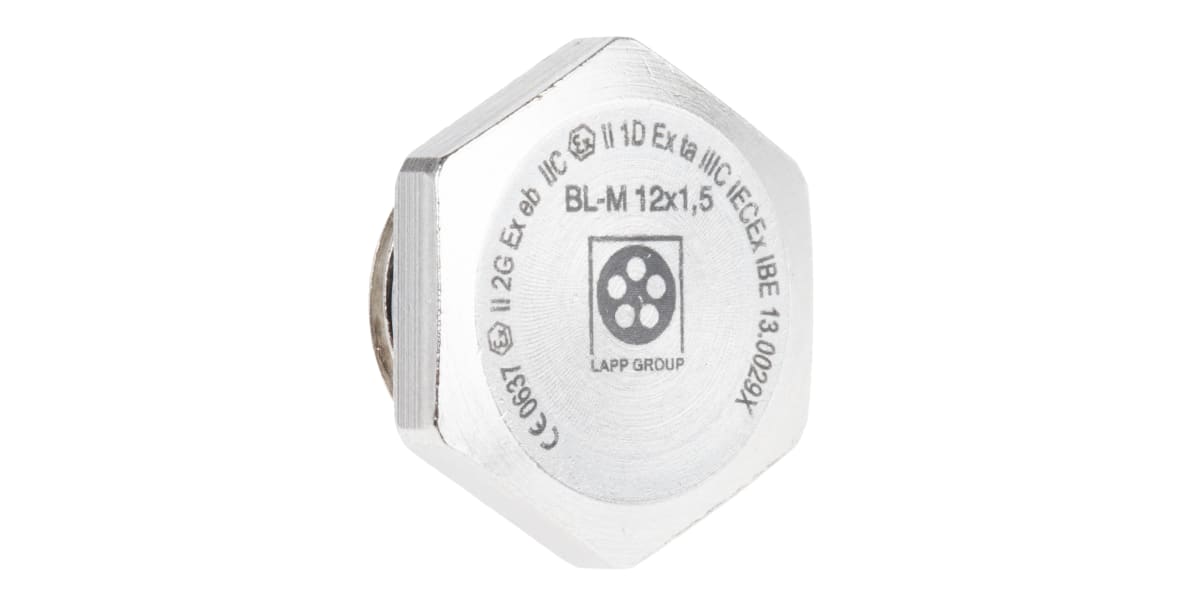 Product image for Blanking Plug M12 Metal ATEX IP68