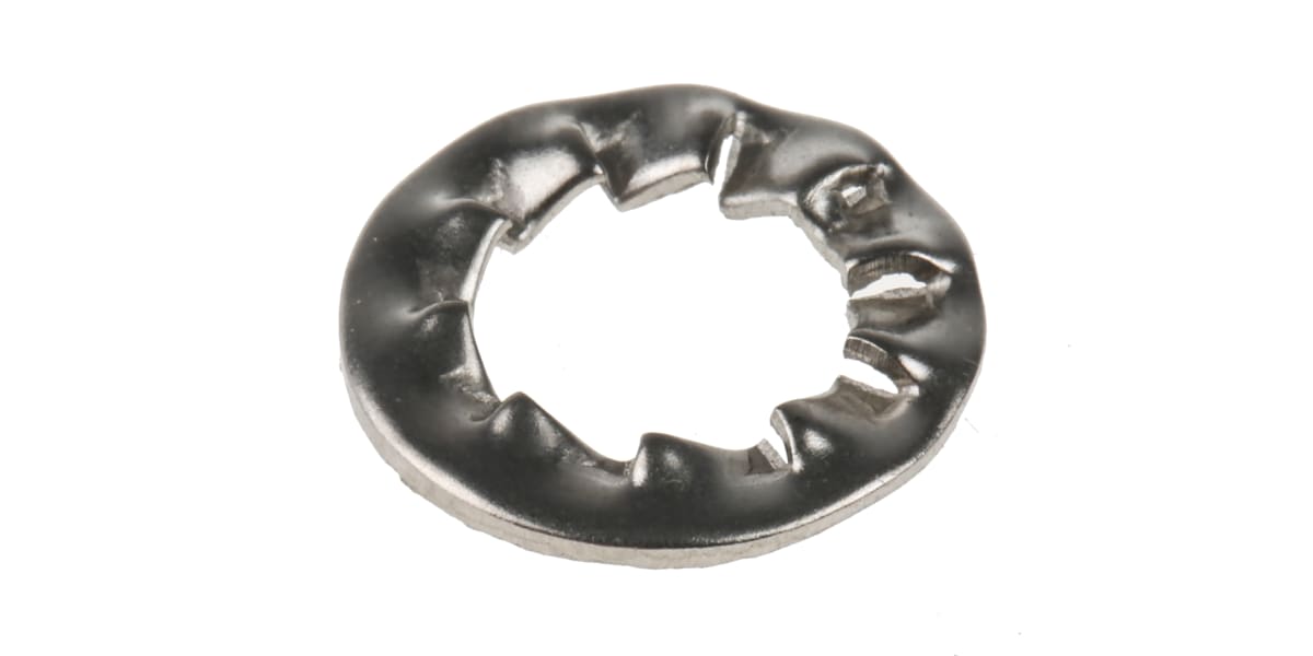 Product image for Plain Stainless Steel Internal Tooth Shakeproof Washer, M8, A4 316