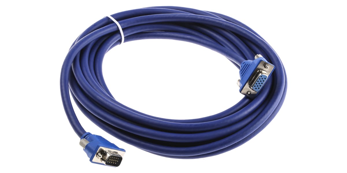 Product image for MALE /FEMALE LOW PROFILE AV CABLE 5M