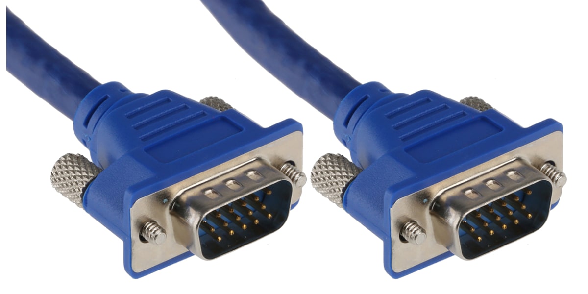 Product image for MALE /MALE LOW PROFILE AV CABLE 1M