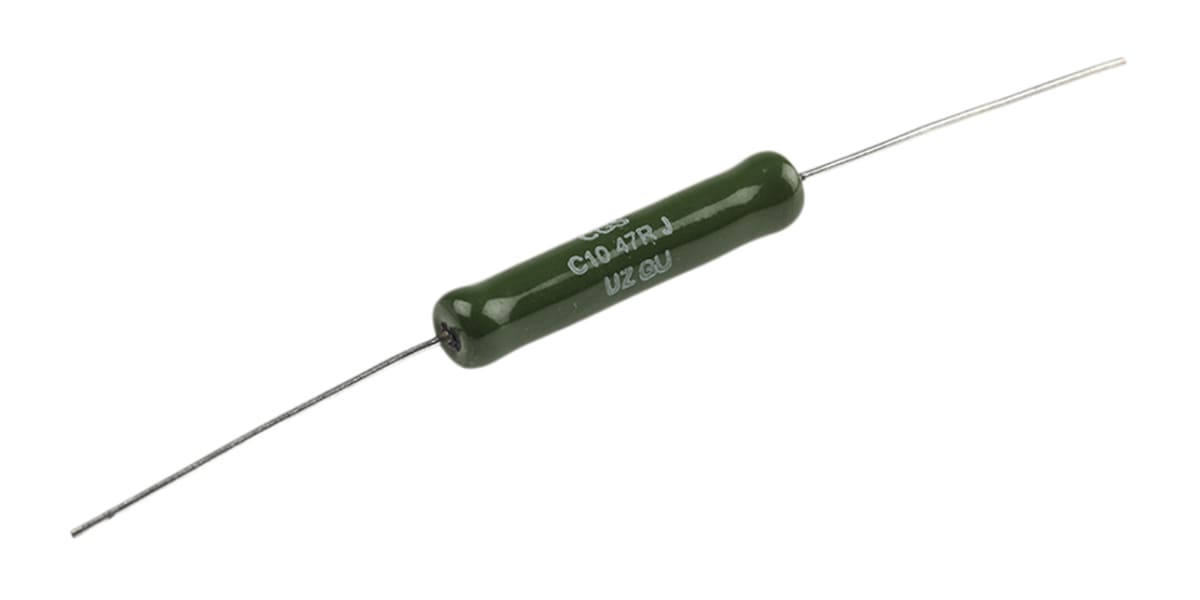 Product image for VITREOUS WIREWOUND RESISTOR, 47R 10W