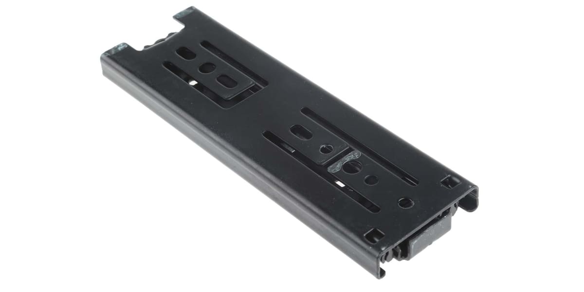 Product image for DRAWER SLIDE,BLACK ZP,LOAD 50KG,L.148MM