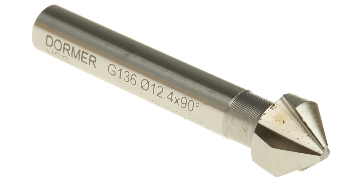 Product image for G136 HSS SS 90 DEG C'SINK DIN335C 12.4MM