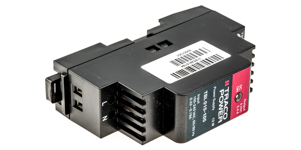 Product image for Power Supply, DIN rail,5V,12W