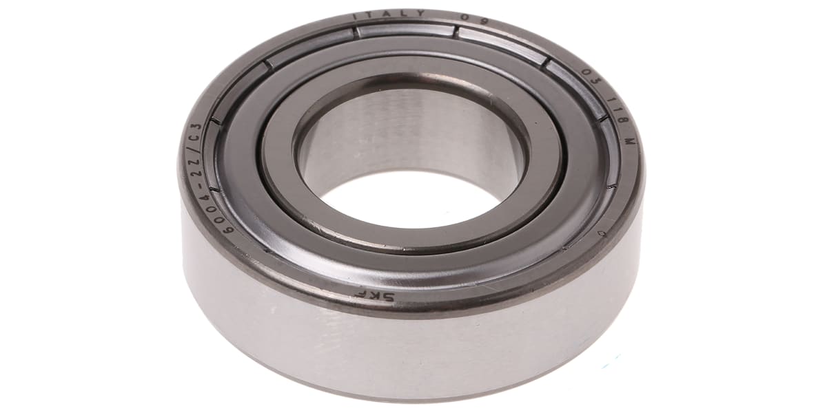 Product image for Bearing, ball, shield, 20mm ID, 42mm OD