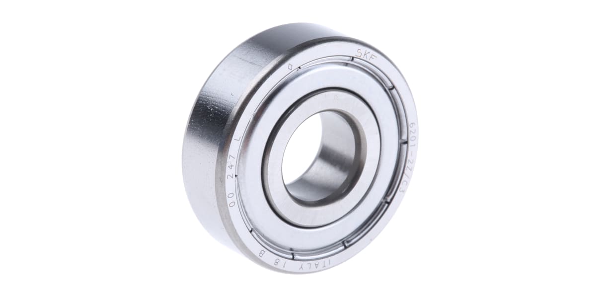 Product image for Bearing, ball, shield, 12mm ID, 32mm OD