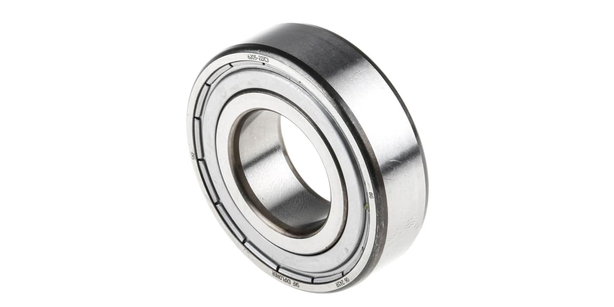 Product image for Bearing, ball, shield, 25mm ID, 52mm OD