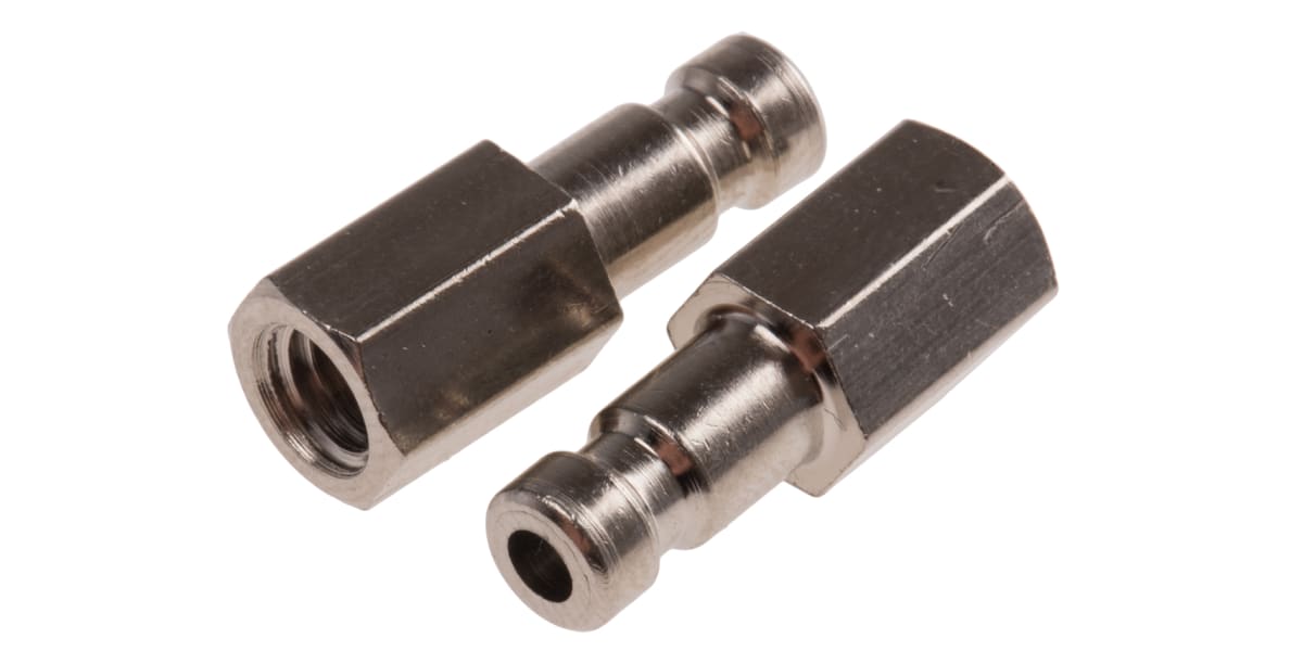 RS PRO Brass Female Pneumatic Quick Connect Coupling, Metric M5 Female ...