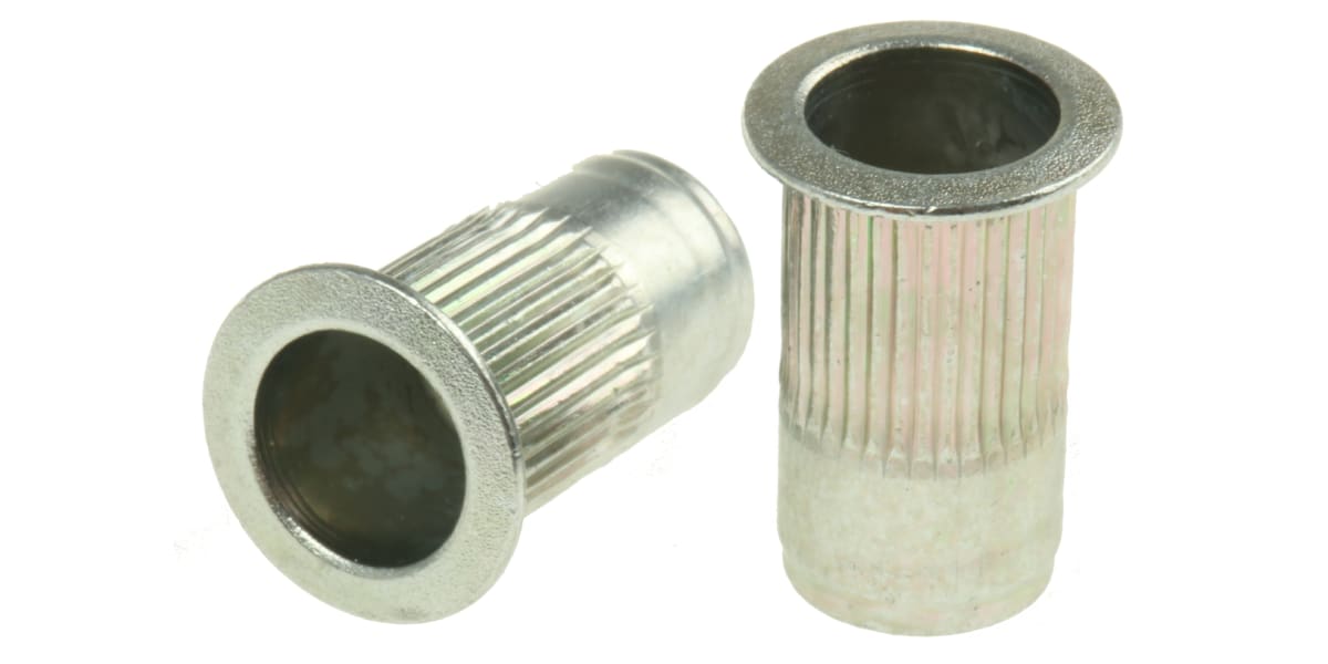 RS PRO, M3 Brass Threaded Insert diameter 4mm Depth 4.78mm