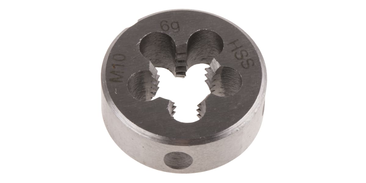 Product image for DIN HSS steel die,M10 1.5mm pitch,25x9mm