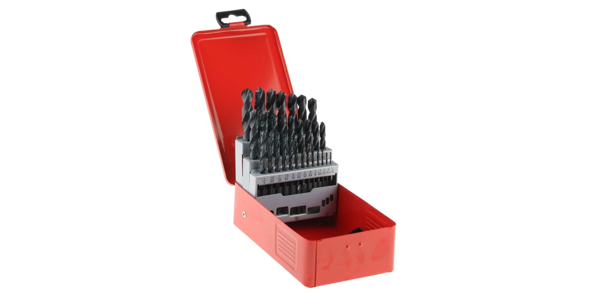 Product image for HSS jobber drill set,1/16-1/2in dia