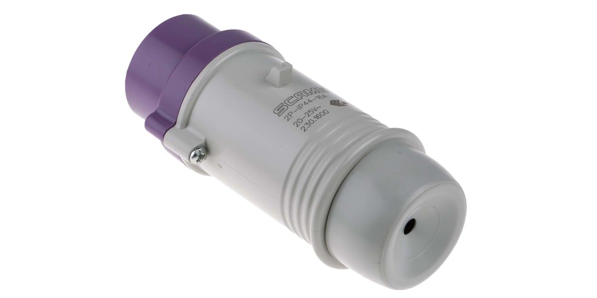 Product image for 16A 2P 20-25V Low Voltage Plug IP44