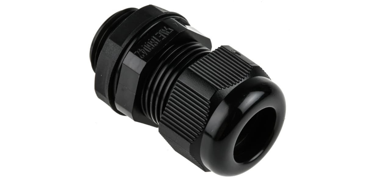 Product image for IP68 Black Nylon Gland, M20, 10-14mm