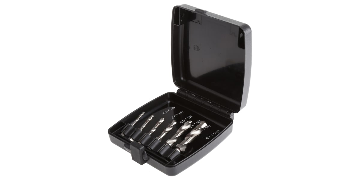 Product image for 1/4in 6pcs drive drilltap csk set,M3-M10