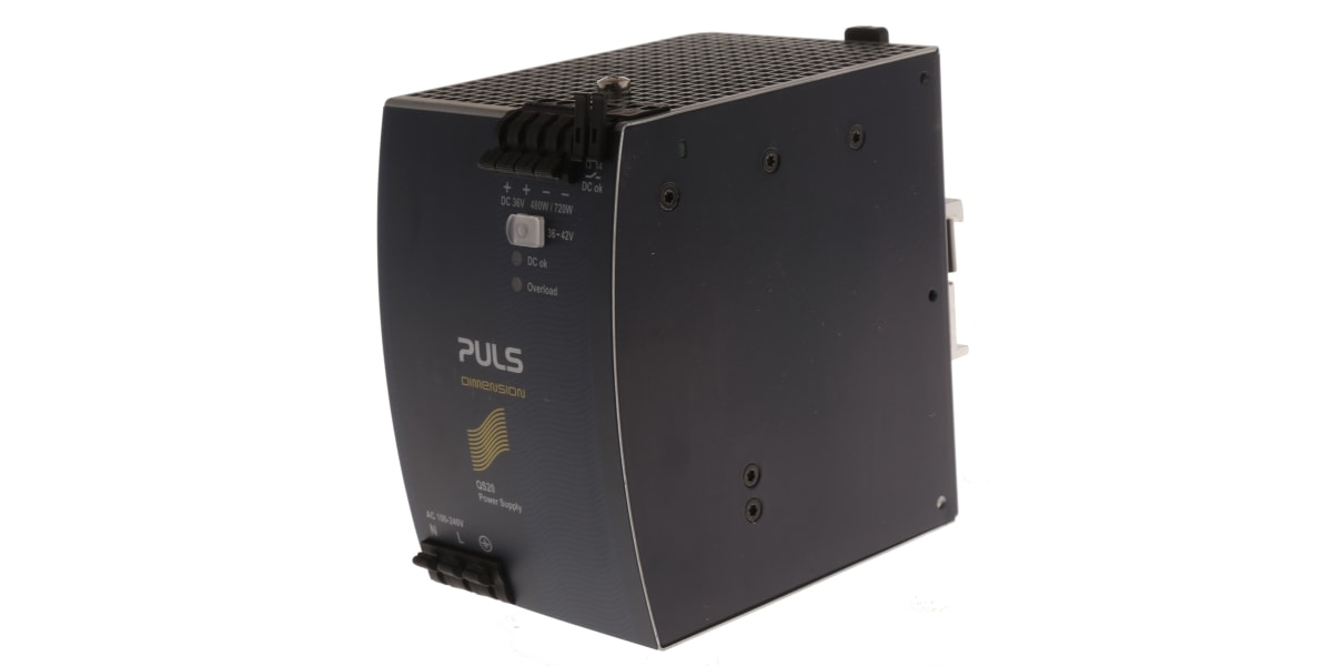 Product image for PULS DIMENSION Q Switch Mode DIN Rail Panel Mount Power Supply 100 → 240V ac Input Voltage, 36V dc Output