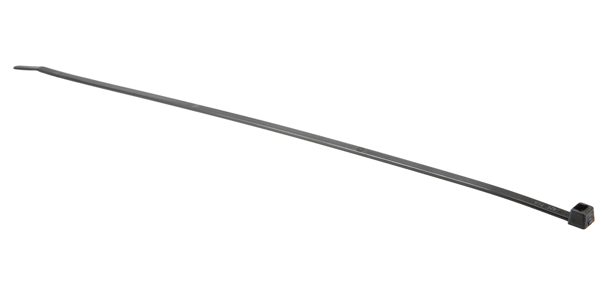 Product image for HellermannTyton Black Cable Tie Nylon, 300mm x 4.6 mm