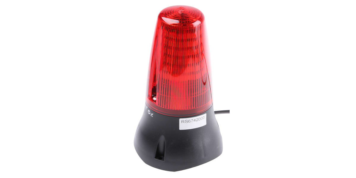 Product image for Moflash LEDD 125 Red LED Beacon, 230 V ac, , Multiple Effect, Surface Mount