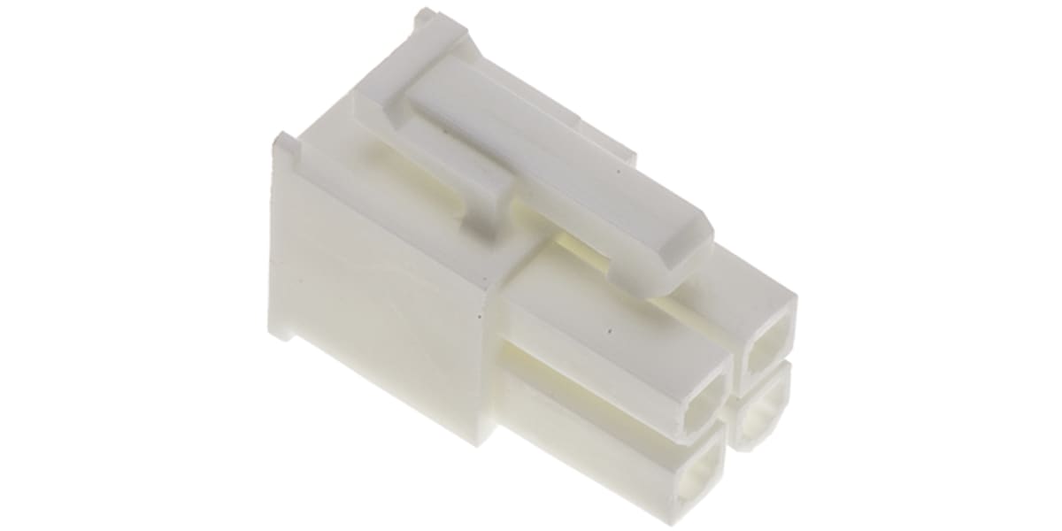 Product image for 4 way receptacle,Mini-Fit Jr,dual row