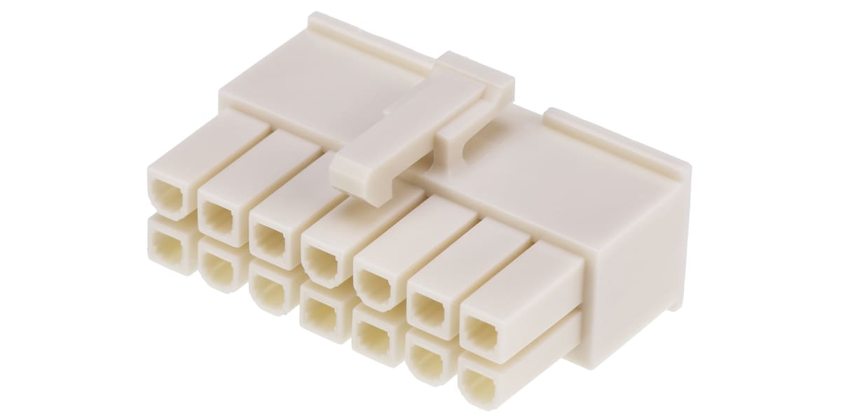 Product image for 14 way receptacle,Mini-Fit Jr,dual row