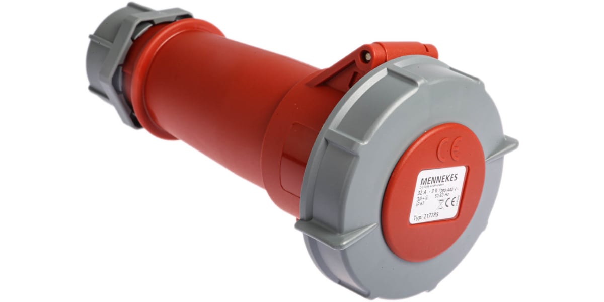 Product image for CONNECTOR RED 3P+E  32A 415V REEFER