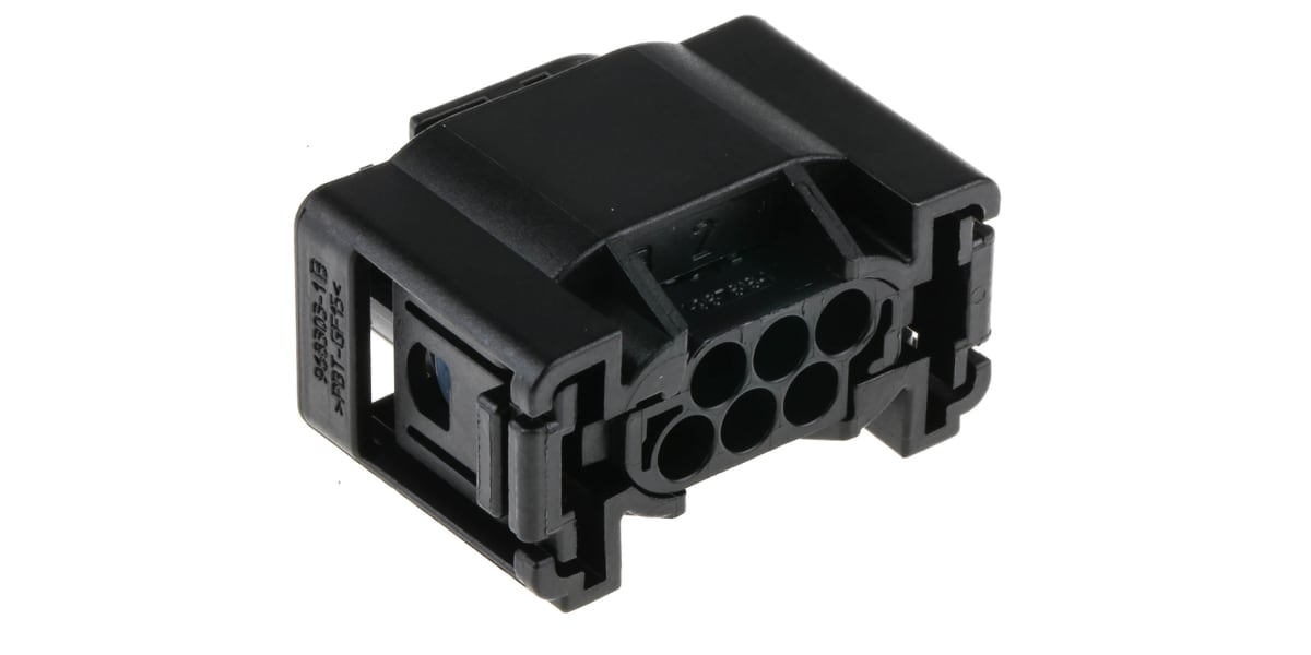 Product image for Conn housing rcpt. 6 way 3.5mm 180°,blk