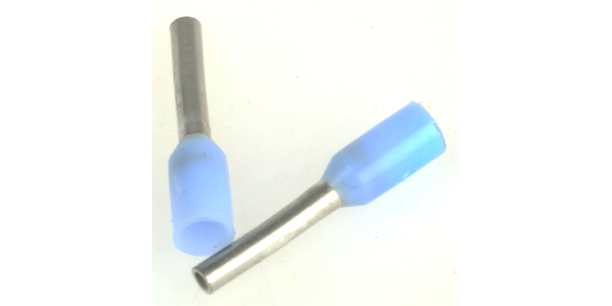 Product image for Crimp,tubular end sleeve,lite blue,23awg