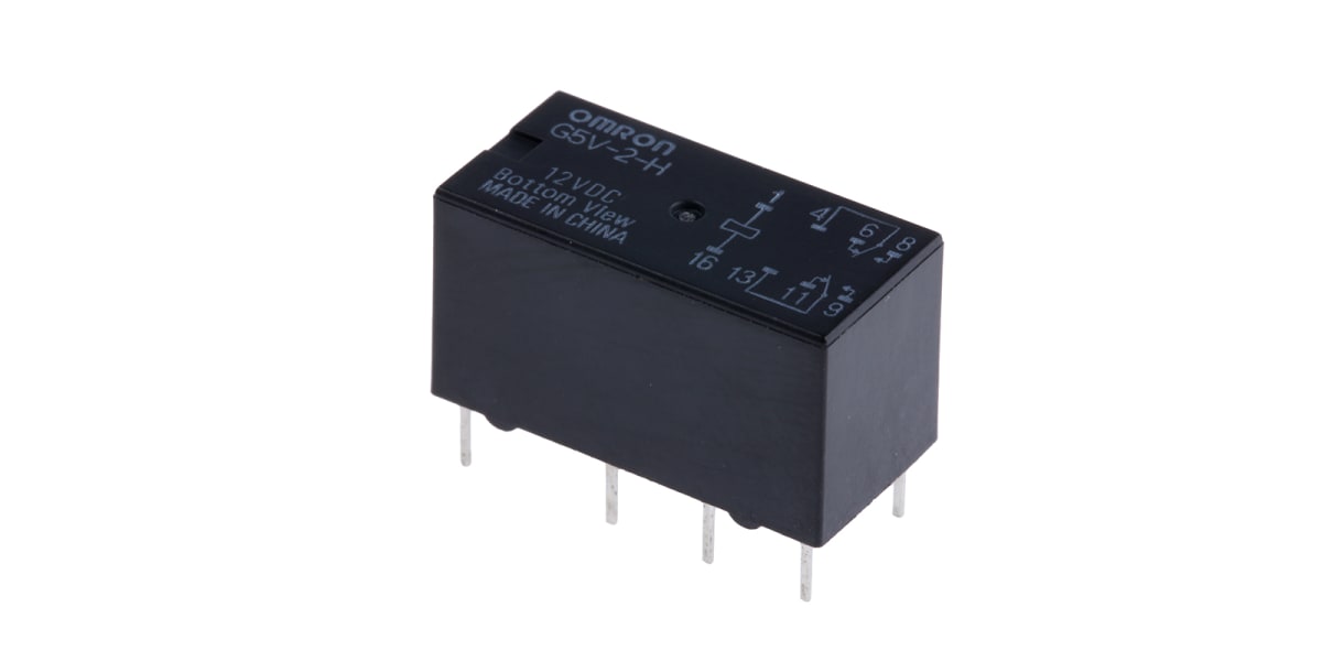 Product image for RELAY DPDT PCB HIGH SENSITIVITY,2A 12VDC