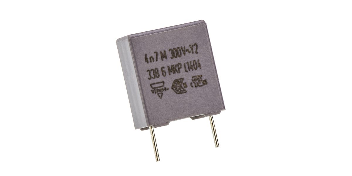 Product image for Capacitor RFI MKP Y2 300Vac 4.7nF