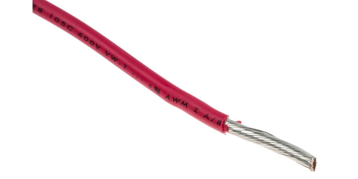 Product image for EcoWire 12AWG 600V UL11028 Red 30m