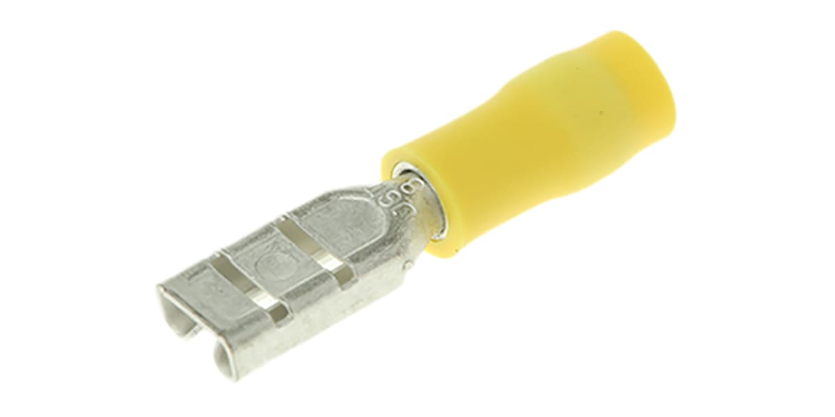 Product image for CRIMP TERM FEMALE YELLOW 110 FOR 0.8 TAB