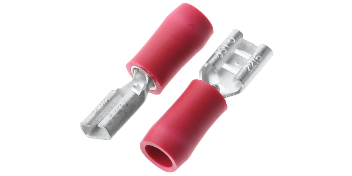 Product image for CRIMP TERM FEMALE RED 187 FOR 0.5 TAB