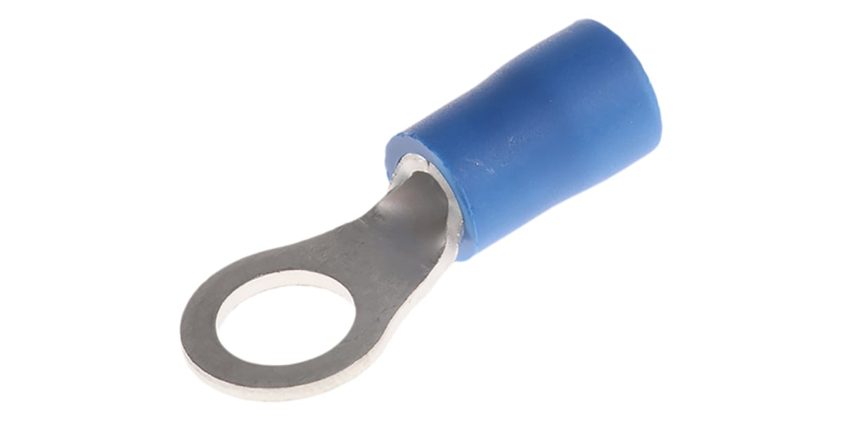 Product image for CRIMP TERMINAL RING BLUE 16-14AWG 5MM