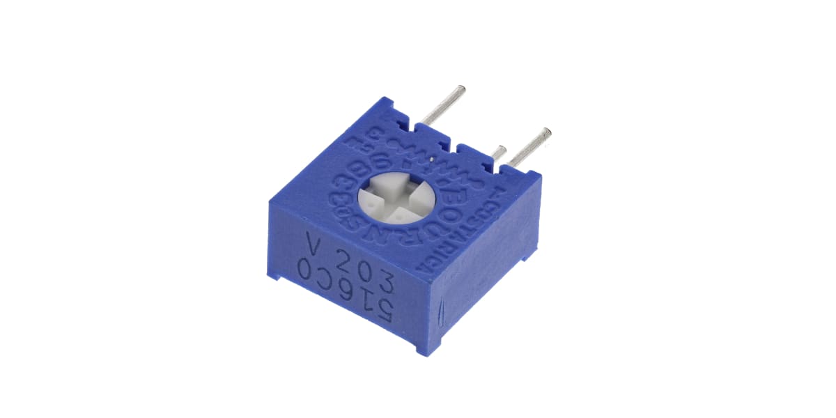 Product image for 3/8" Sq Trimming Pot, 1Turn Cermet, 20K