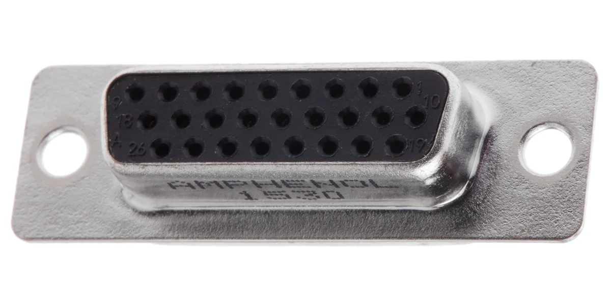 Product image for SOLDER CUP HD D-SUB 26WAY RECEPTACLE