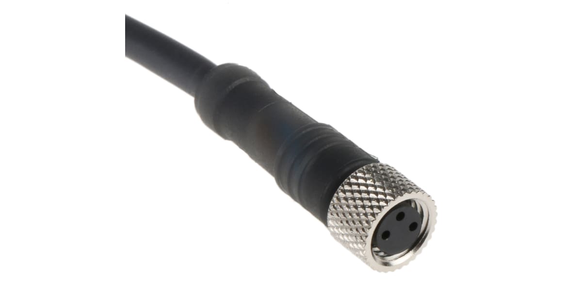 Product image for Cable, connector M8, 3 pin, 5m straight