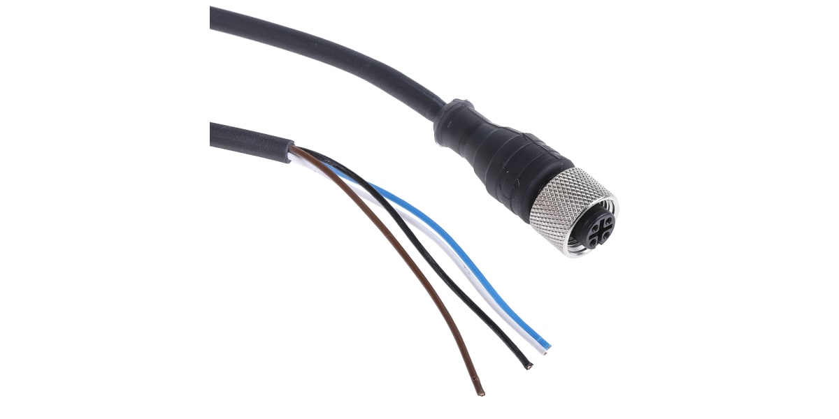 Product image for Prewired Connector M12 4Pin Straight 10m