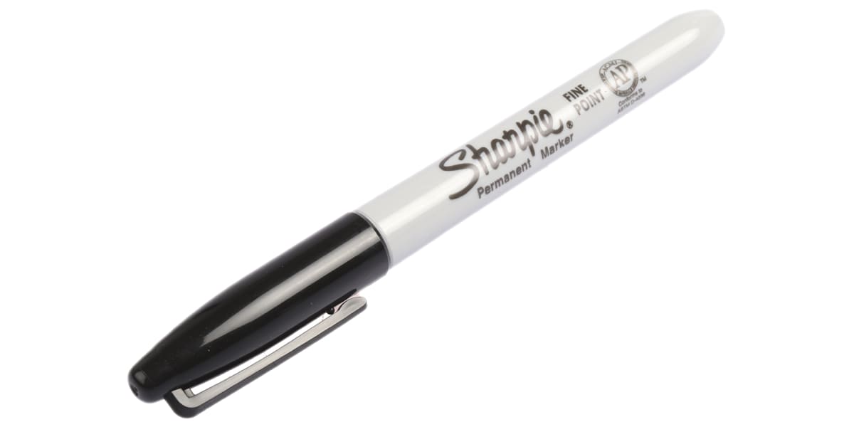 Product image for SHARPIE PEN FINE MARKER BLACK 12 TUCK