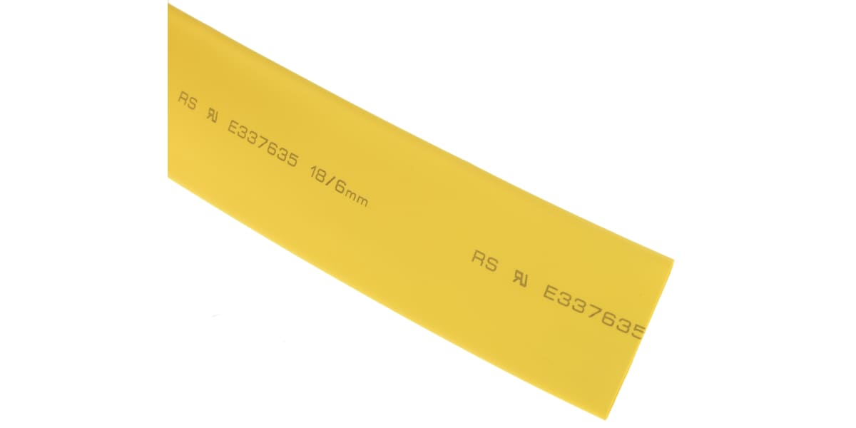 Product image for Yellow heatshrink tube 18/6mm i/d