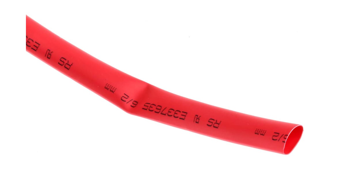Product image for Red heatshrink tube 6/2mm i/d