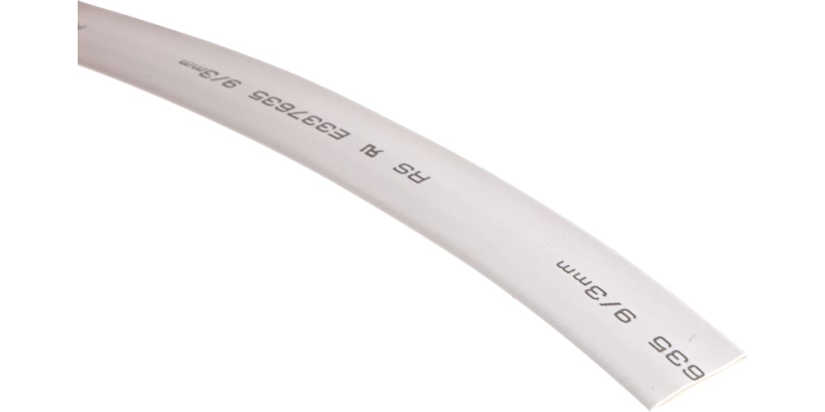 Product image for White heatshrink tube 9/3mm i/d