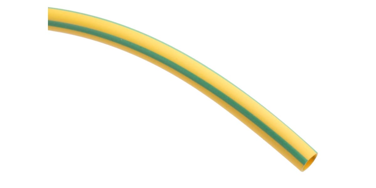Product image for Green/yellow heatshrink tube 3/1mm i/d