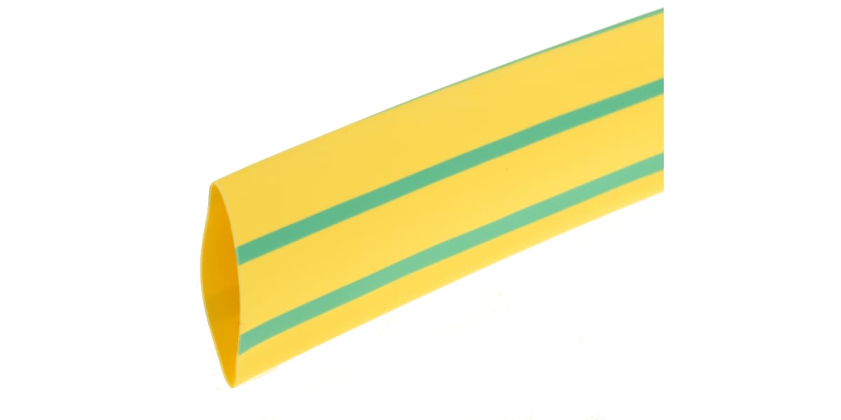 Product image for Green/yellow heatshrink tube 18/6mm i/d