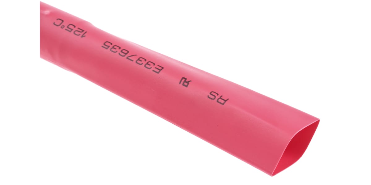 Product image for Red low shrink temp tube 25.4mm i/d