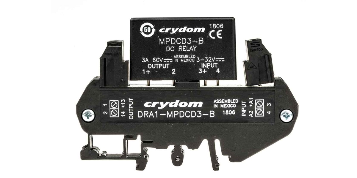 Product image for Sensata / Crydom 3 A SP-NC Solid State Relay, DC, DIN Rail, 60 V Maximum Load