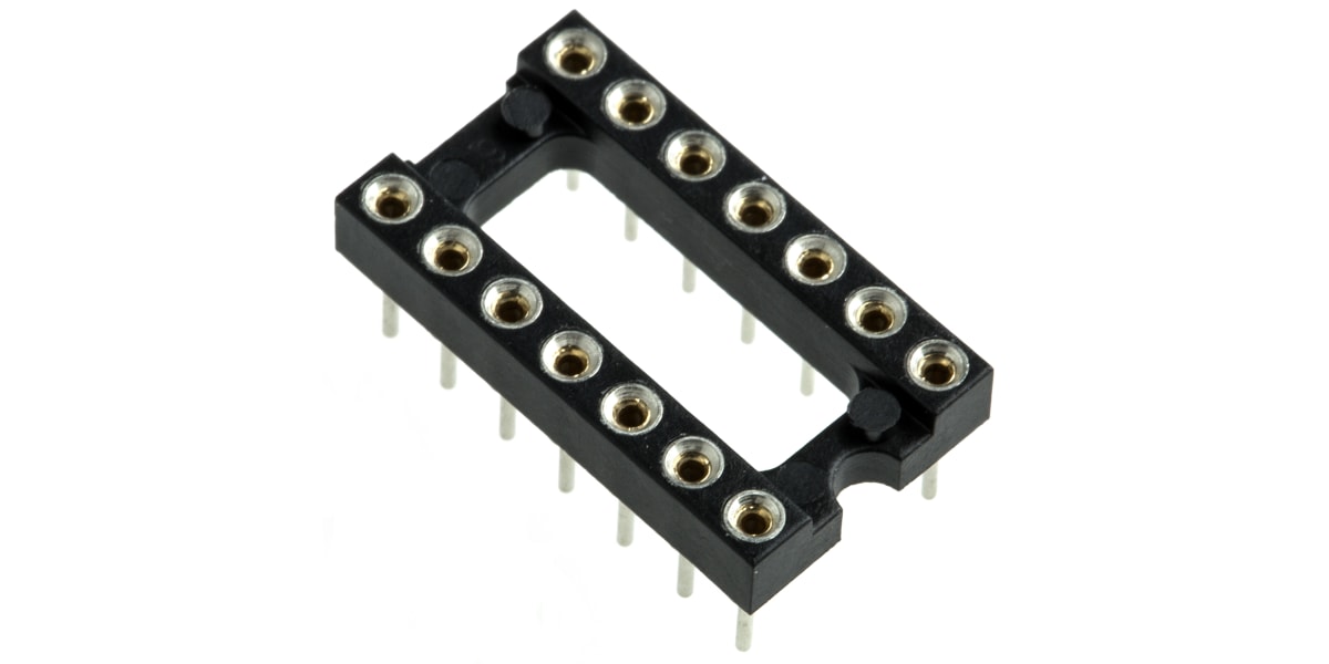 Product image for 14W DIL SOCKET OPEN FRAME SOLDER