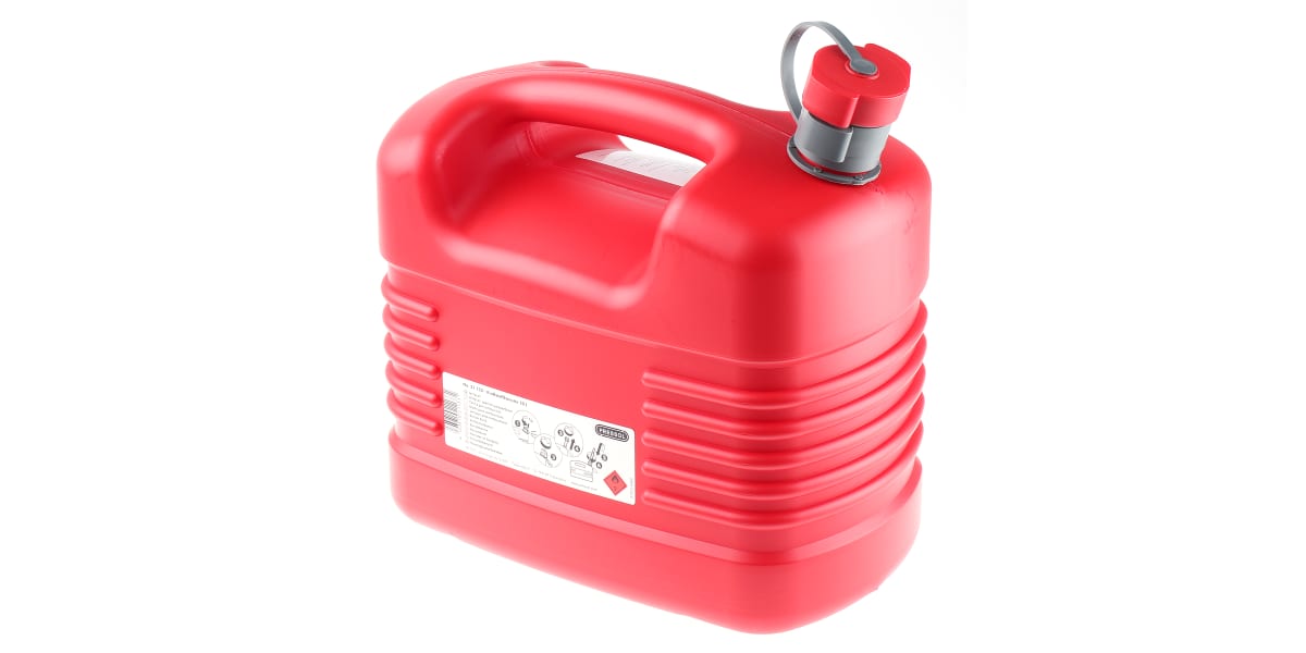 Product image for Pressol Red HDPE Petrol Jerrycan 10 Ltr